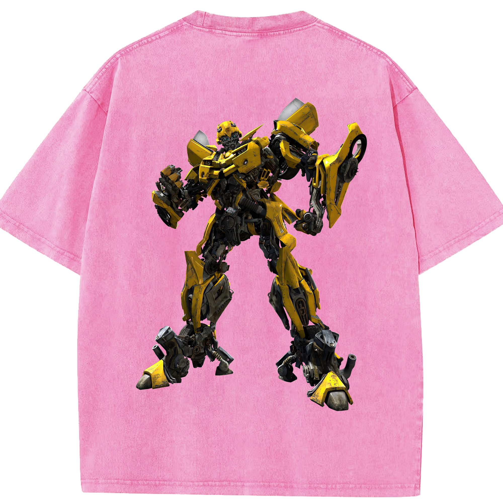 （画像用） Transformers トランスフォーマー 綿100% ヴィンテージ風 半袖Tシャツ（背面プリント）